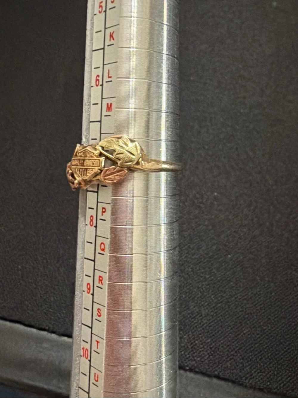10k Harley Davidson Black Hills Gold Ring